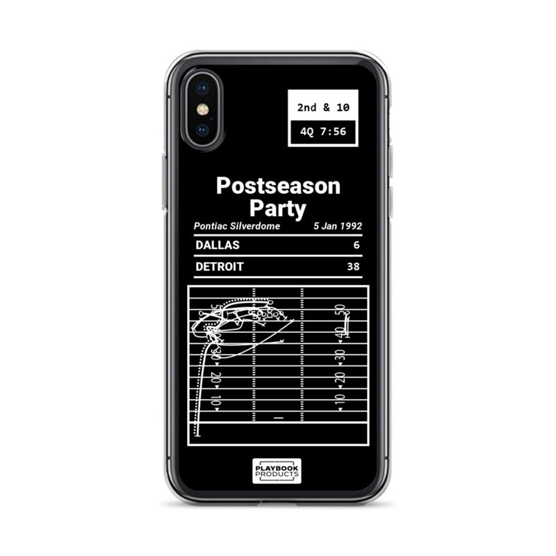 Greatest Lions Plays iPhone Case: Postseason Party (1992)