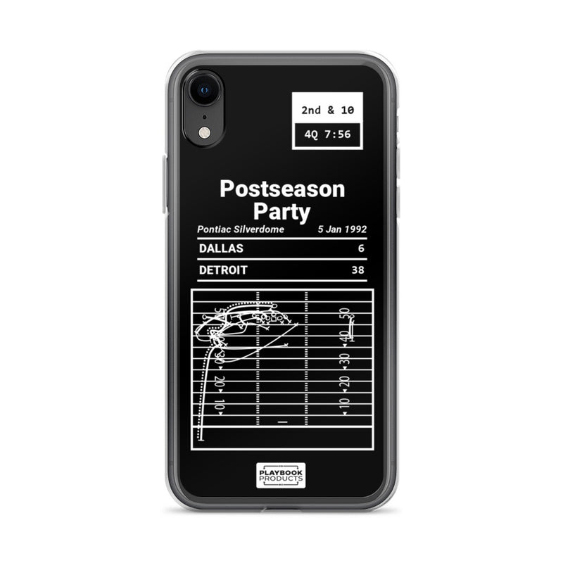 Greatest Lions Plays iPhone Case: Postseason Party (1992)