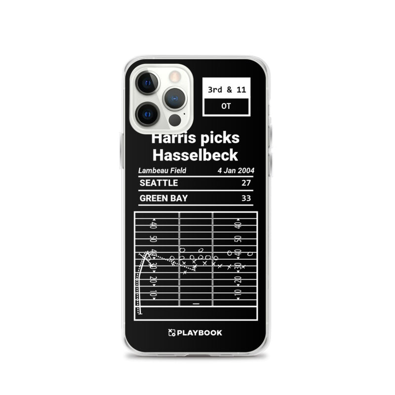 Greatest Packers Plays iPhone Case: Harris picks Hasselbeck (2004)