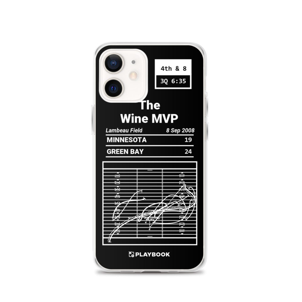 Green Bay Packers Greatest Plays iPhone Case: The Wine MVP (2008)