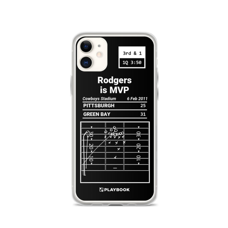 Greatest Packers Plays iPhone Case: Rodgers is MVP (2011)