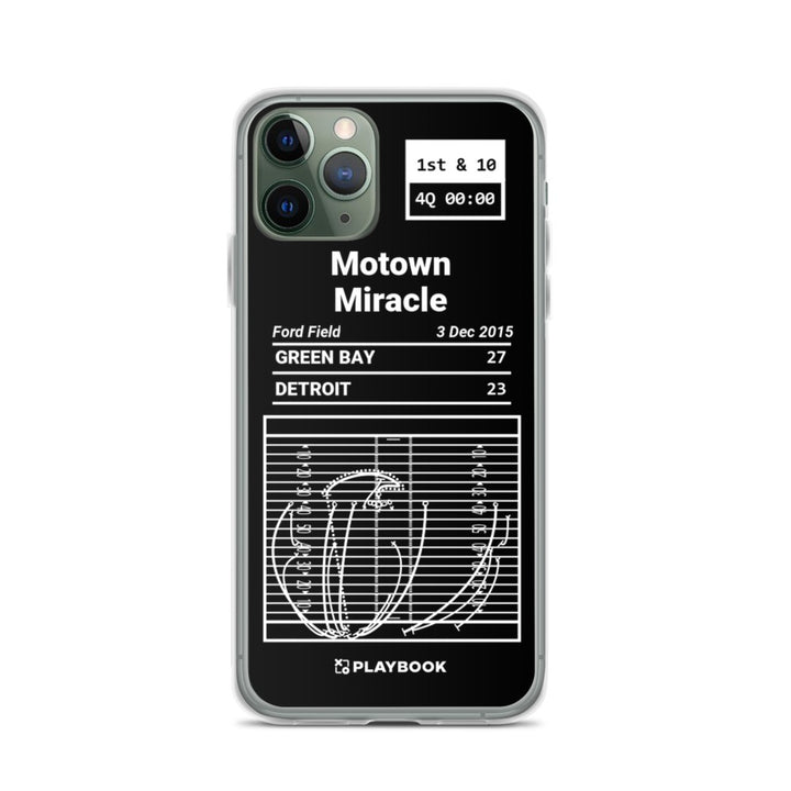 Green Bay Packers Greatest Plays iPhone Case: Motown Miracle (2015)