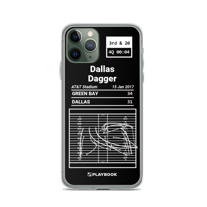 Green Bay Packers Greatest Plays iPhone Case: Dallas Dagger (2017)