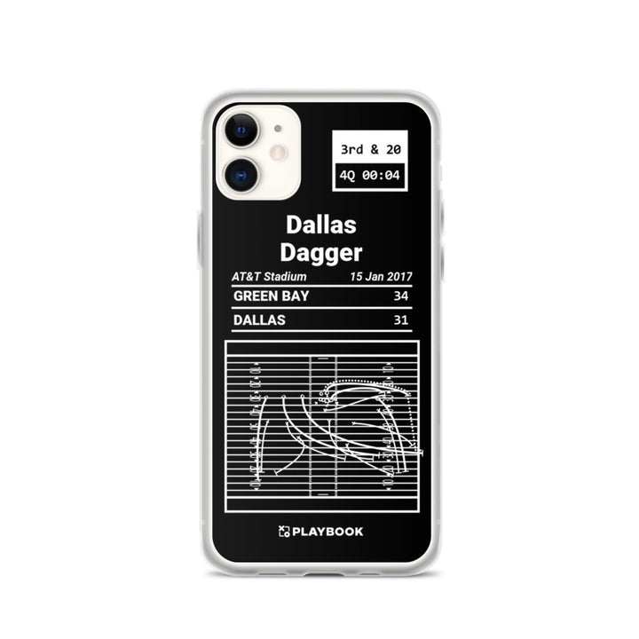 Green Bay Packers Greatest Plays iPhone Case: Dallas Dagger (2017)