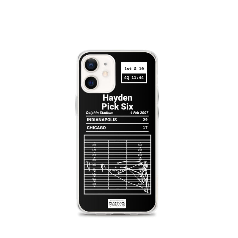 Greatest Colts Plays iPhone Case: Hayden Pick Six (2007)