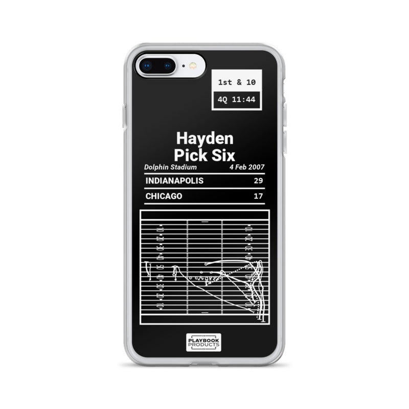 Greatest Colts Plays iPhone Case: Hayden Pick Six (2007)