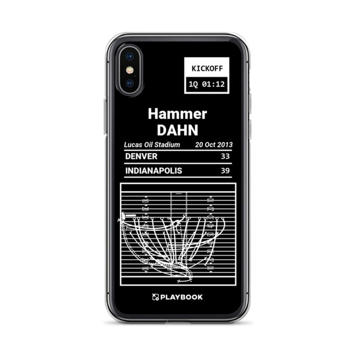 Indianapolis Colts Greatest Plays iPhone Case: Hammer DAHN (2013)