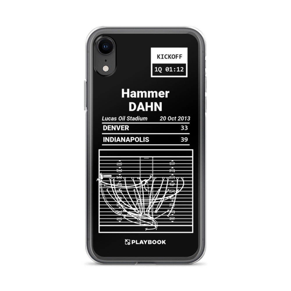 Indianapolis Colts Greatest Plays iPhone Case: Hammer DAHN (2013)