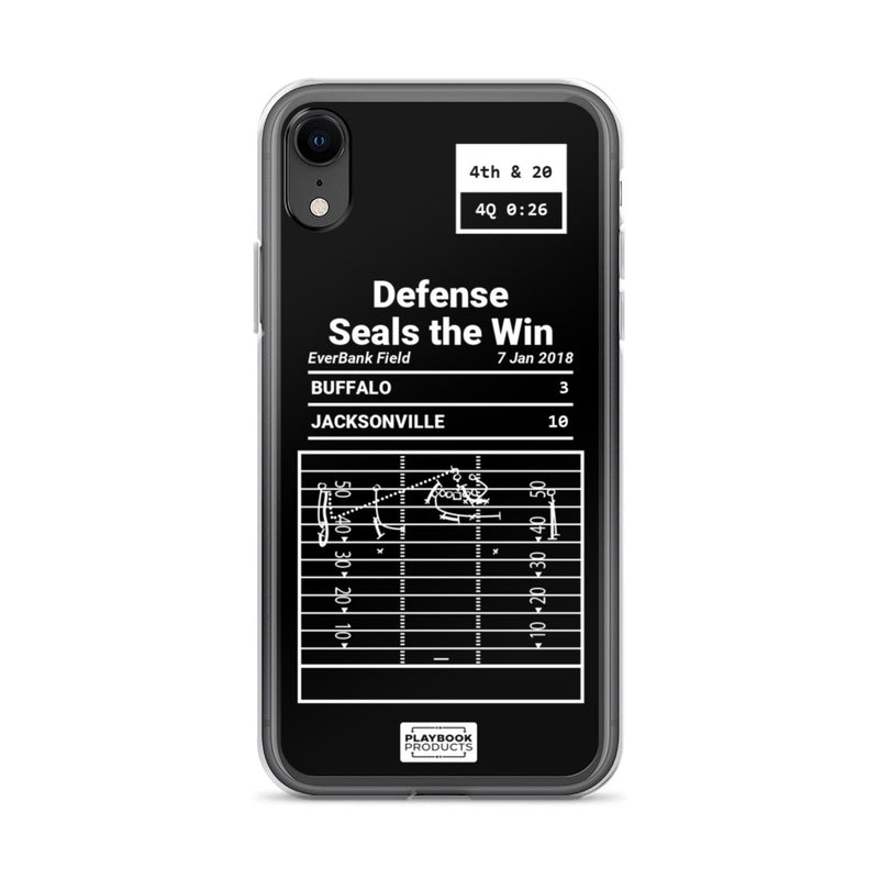 Greatest Jaguars Plays iPhone Case: Defense Seals the Win (2018)