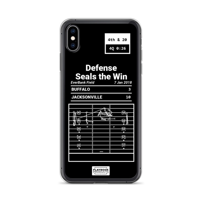 Greatest Jaguars Plays iPhone Case: Defense Seals the Win (2018)