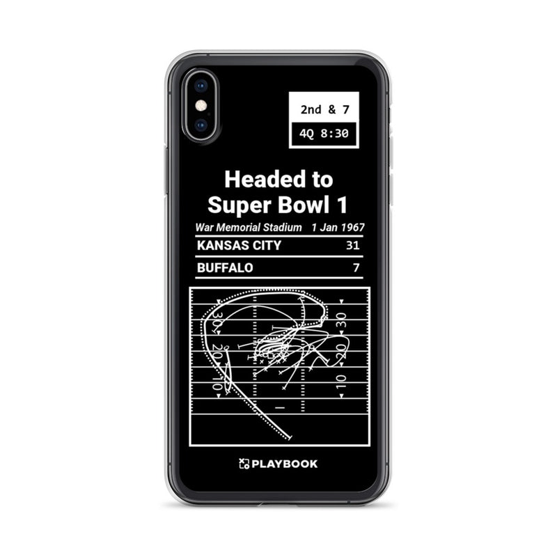 Greatest Chiefs Plays iPhone Case: Headed to Super Bowl 1 (1967)
