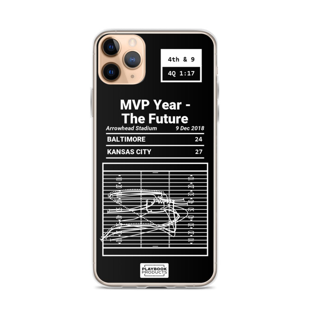 Kansas City Chiefs Greatest Plays iPhone Case: MVP Year - The Future (2018)