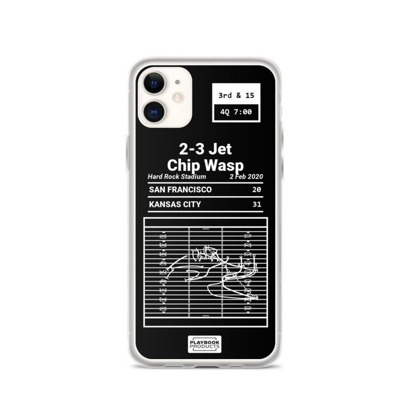 Greatest Chiefs Plays iPhone Case: 2-3 Jet Chip Wasp (2020)