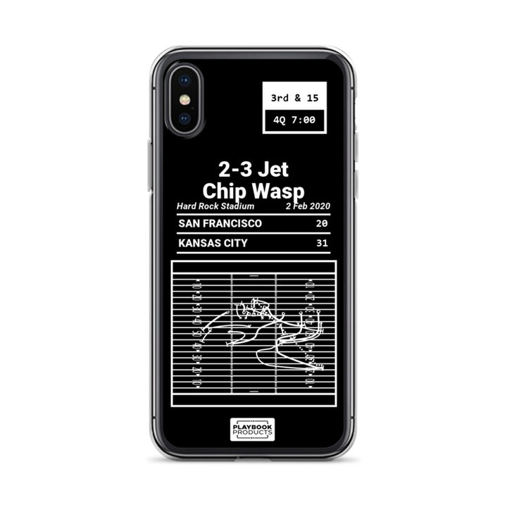 Kansas City Chiefs Greatest Plays iPhone Case: 2-3 Jet Chip Wasp (2020)