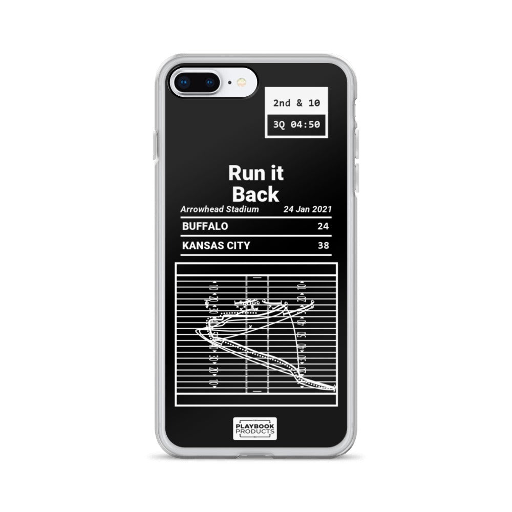 Kansas City Chiefs Greatest Plays iPhone Case: Run it Back (2021)