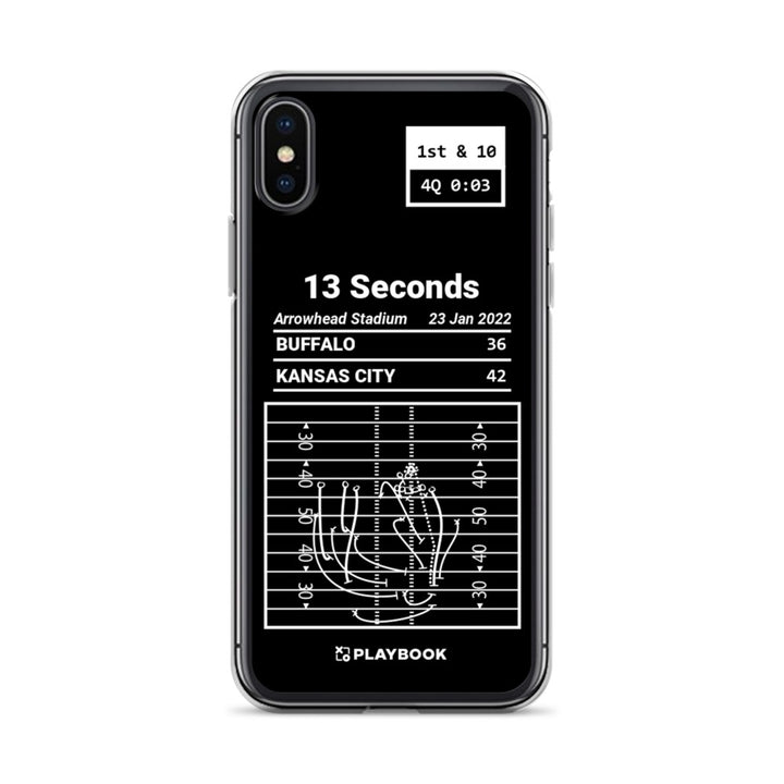 Kansas City Chiefs Greatest Plays iPhone Case: 13 Seconds (2022)