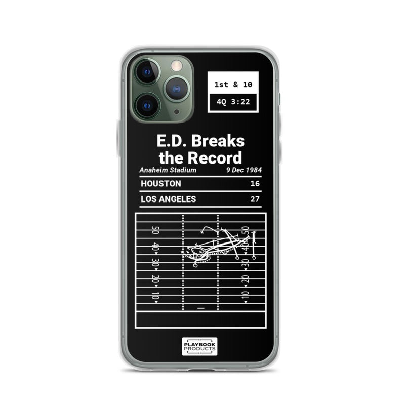 Greatest Rams Plays iPhone Case: E.D. Breaks the Record (1984)
