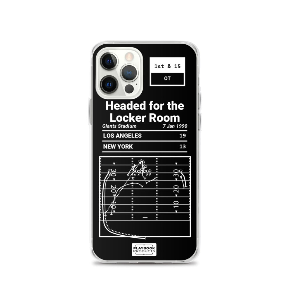 Los Angeles Rams Greatest Plays iPhone Case: Headed for the Locker Room (1990)