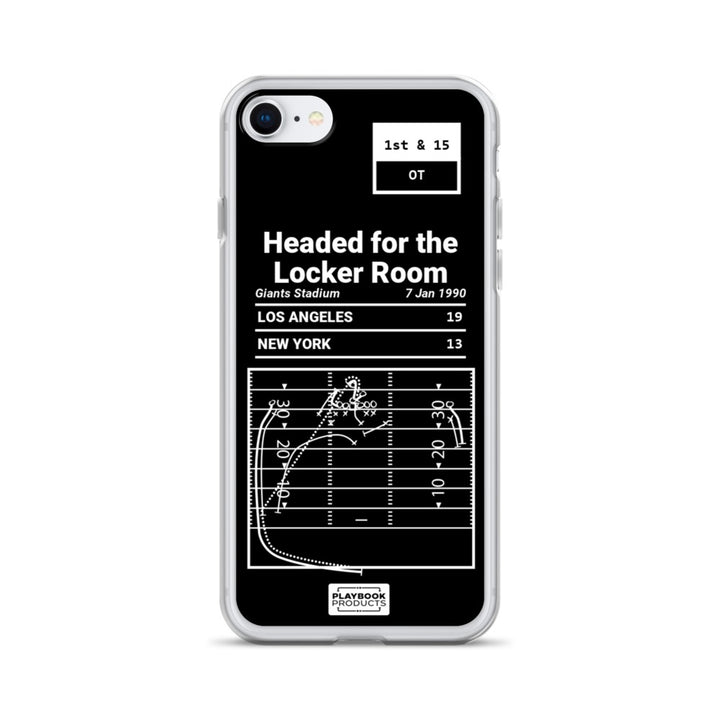 Los Angeles Rams Greatest Plays iPhone Case: Headed for the Locker Room (1990)