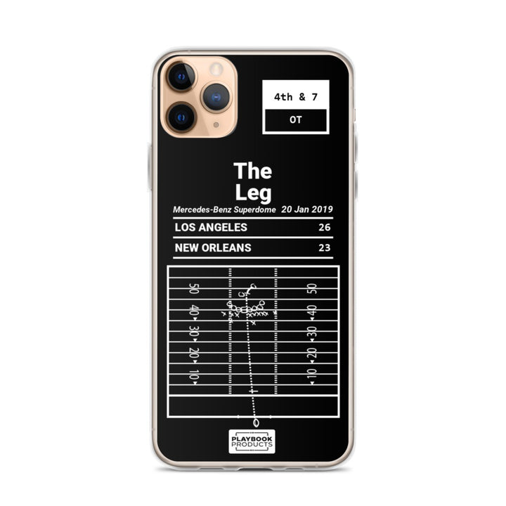 Los Angeles Rams Greatest Plays iPhone Case: The Leg (2019)