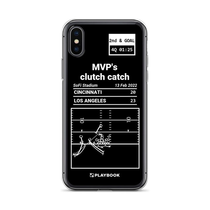 Los Angeles Rams Greatest Plays iPhone Case: MVP's clutch catch (2022)