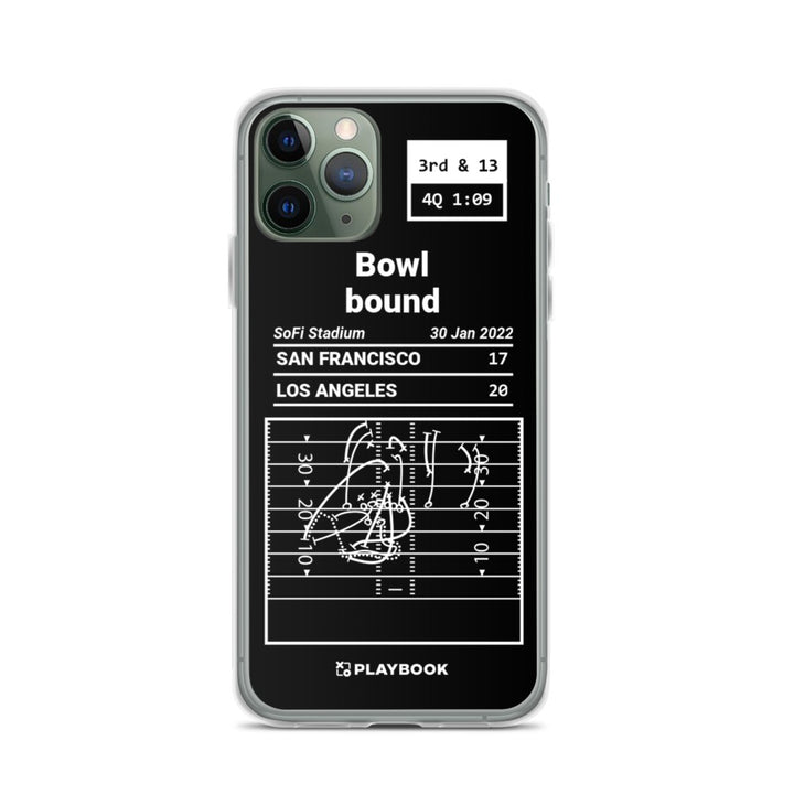 Los Angeles Rams Greatest Plays iPhone Case: Bowl bound (2022)