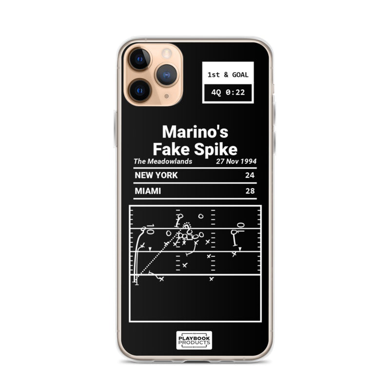 Greatest Dolphins Plays iPhone Case: Marino&