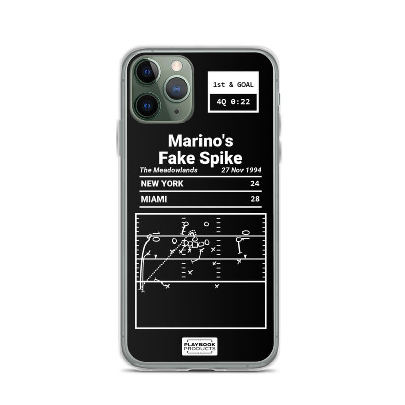 Greatest Dolphins Plays iPhone Case: Marino&