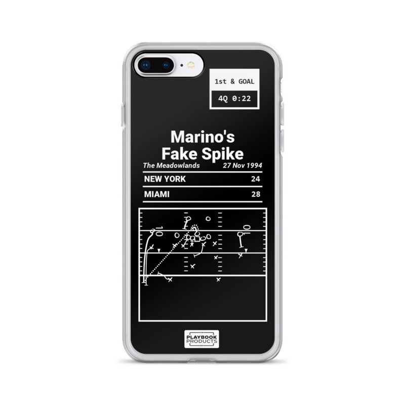 Greatest Dolphins Plays iPhone Case: Marino&