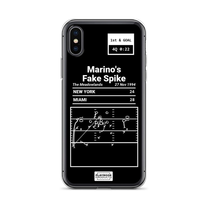 Greatest Dolphins Plays iPhone Case: Marino&