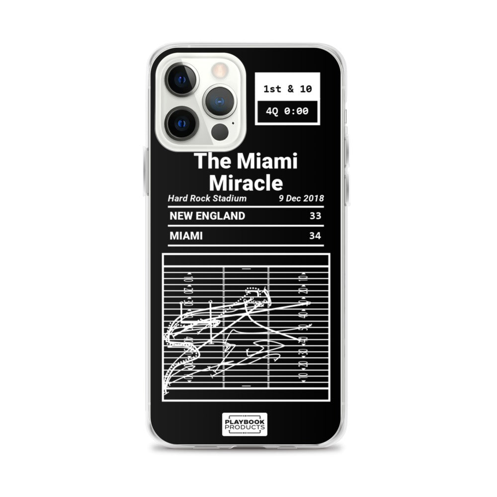 Miami Dolphins Greatest Plays iPhone Case: The Miami Miracle (2018)