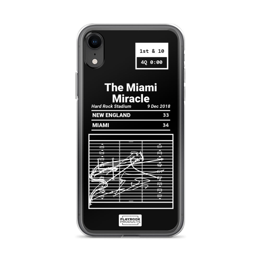 Miami Dolphins Greatest Plays iPhone Case: The Miami Miracle (2018)