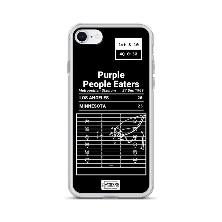 Minnesota Vikings Greatest Plays iPhone Case: Purple People Eaters (1969)