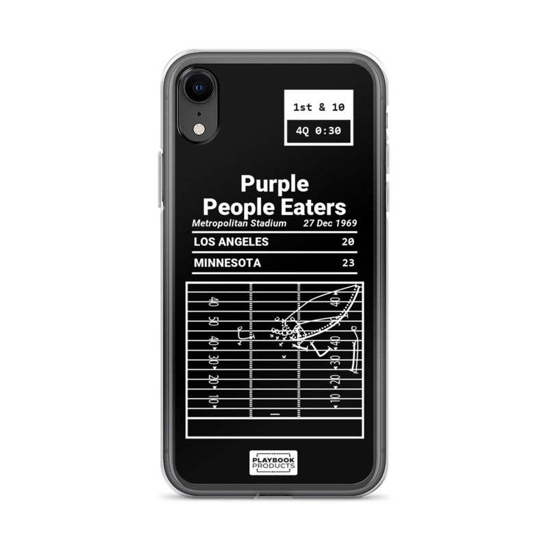 Greatest Vikings Plays iPhone Case: Purple People Eaters (1969)