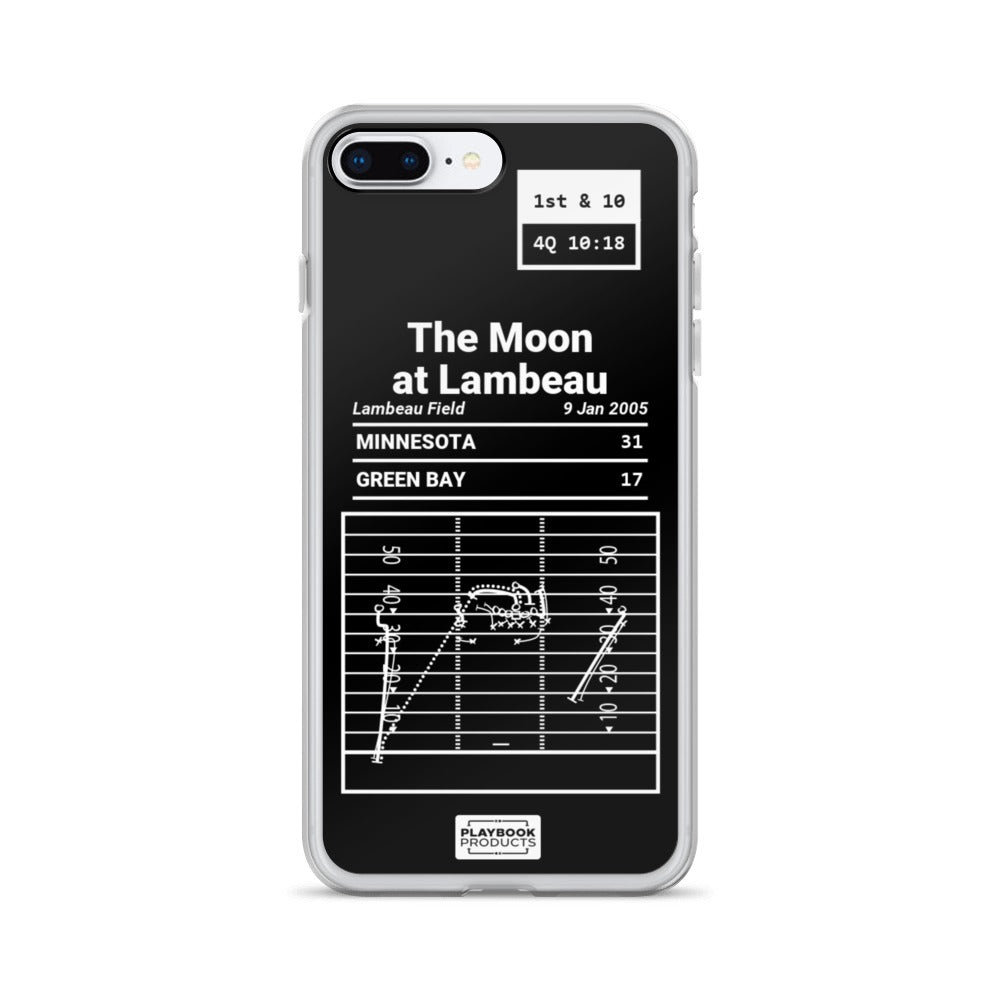 Minnesota Vikings Greatest Plays iPhone Case: The Moon at Lambeau (2005)