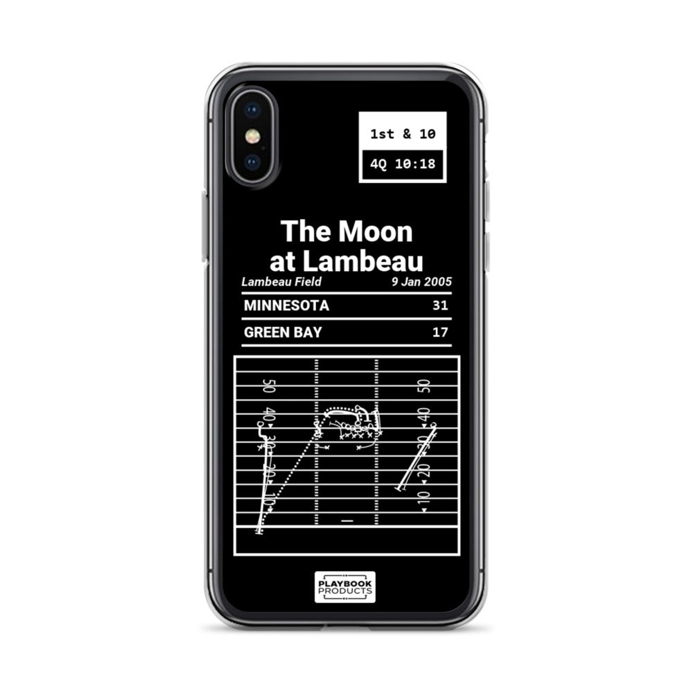 Minnesota Vikings Greatest Plays iPhone Case: The Moon at Lambeau (2005)