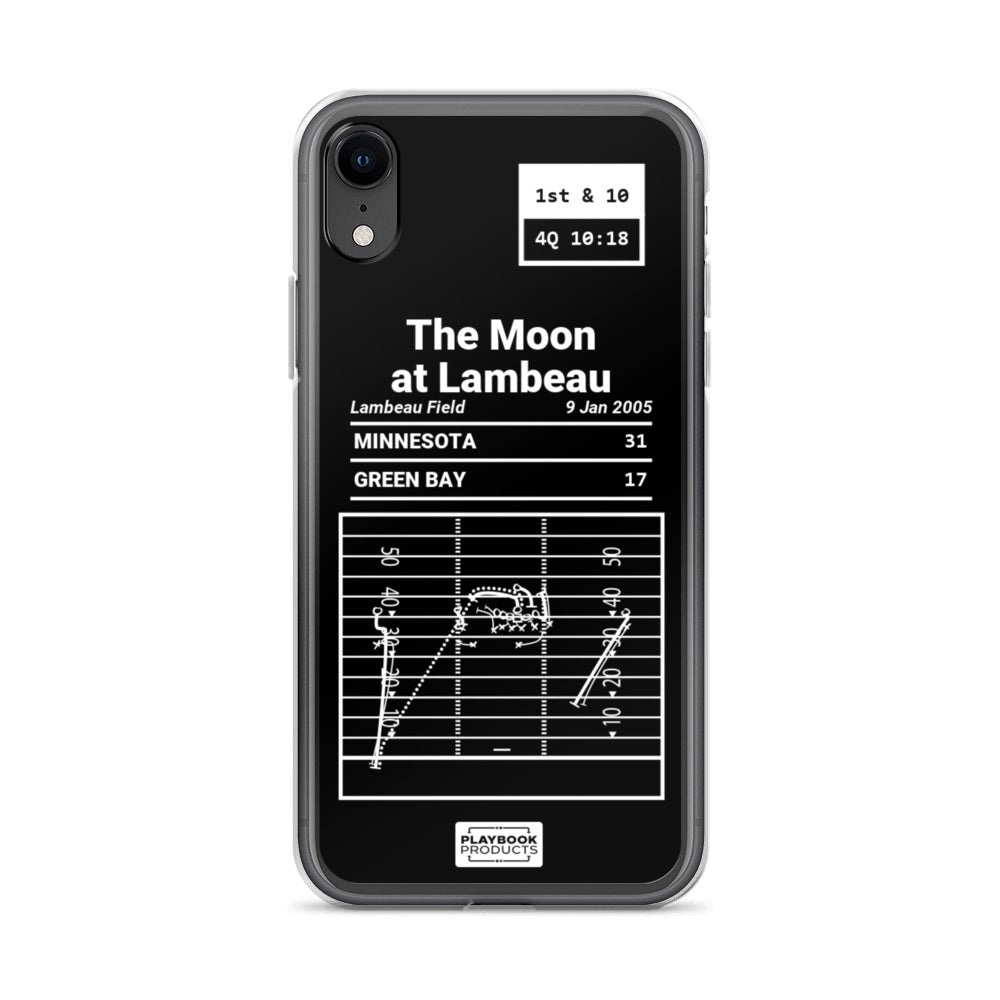 Minnesota Vikings Greatest Plays iPhone Case: The Moon at Lambeau (2005)