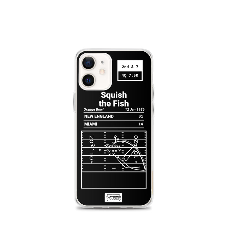 Greatest Patriots Plays iPhone Case: Squish the Fish (1986)