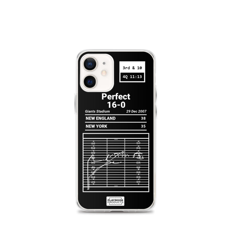 Greatest Patriots Plays iPhone Case: Perfect 16-0 (2007)