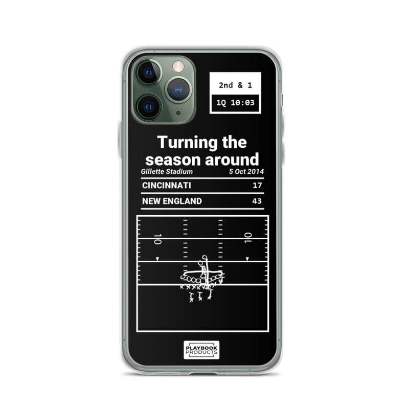 Greatest Patriots Plays iPhone Case: Turning the season around (2014)