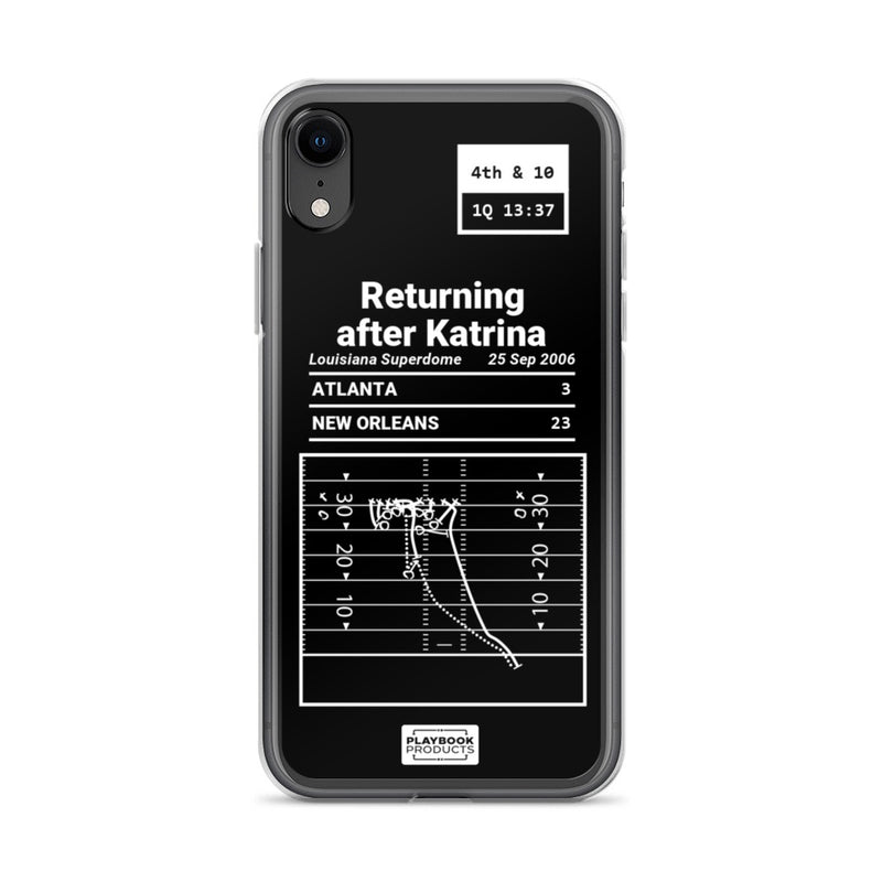 Greatest Saints Plays iPhone Case: Returning after Katrina (2006)