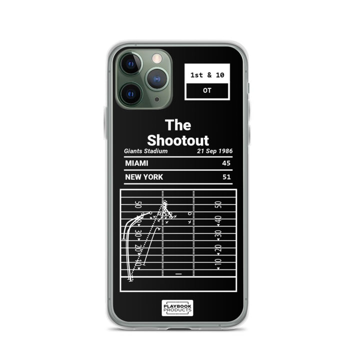 New York Jets Greatest Plays iPhone Case: The Shootout (1986)