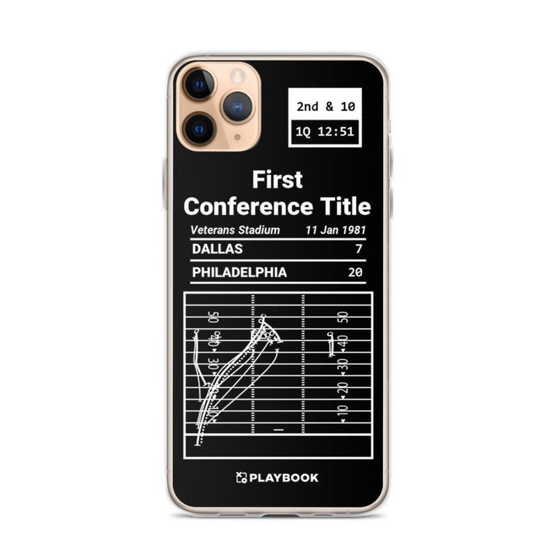 Greatest Eagles Plays iPhone Case: First Conference Title (1981)