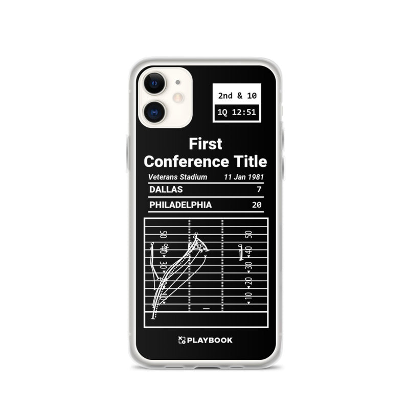 Greatest Eagles Plays iPhone Case: First Conference Title (1981)