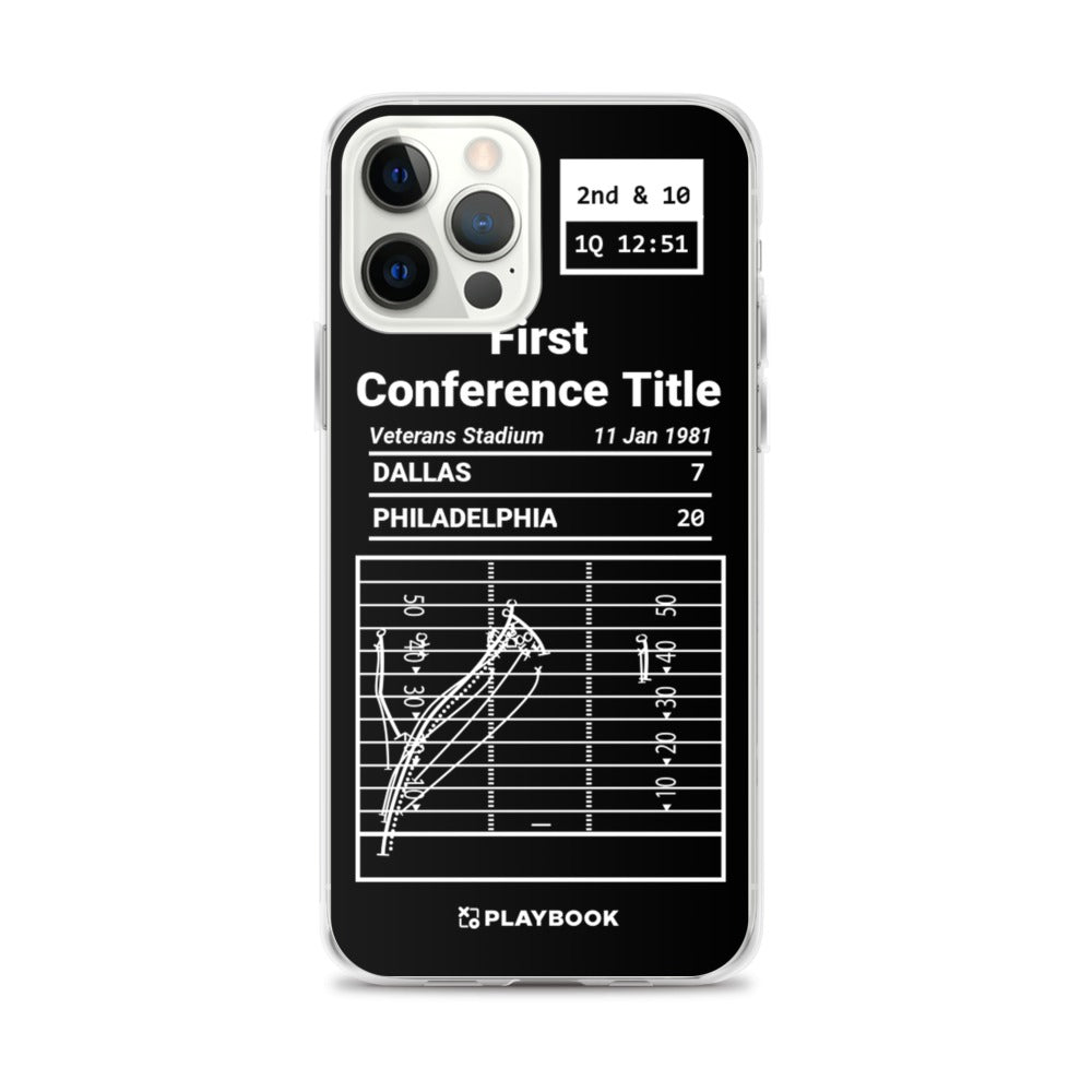 Philadelphia Eagles Greatest Plays iPhone Case: First Conference Title (1981)