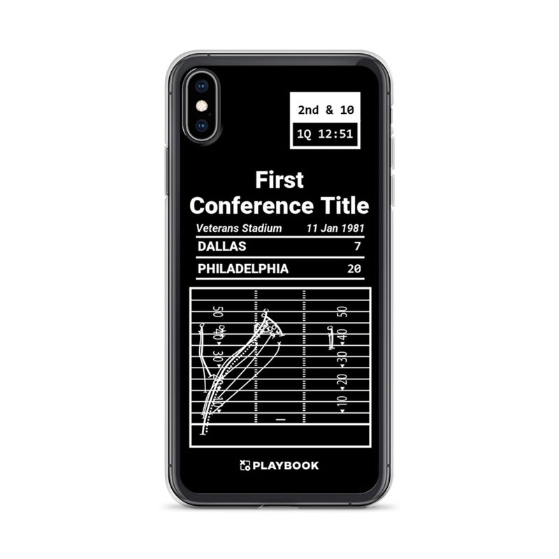 Greatest Eagles Plays iPhone Case: First Conference Title (1981)