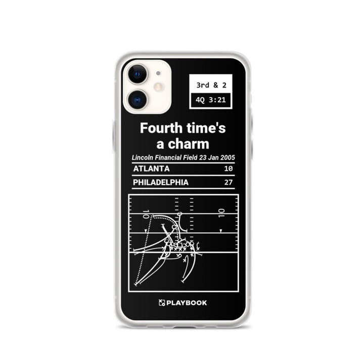 Philadelphia Eagles Greatest Plays iPhone Case: Fourth time's a charm (2005)
