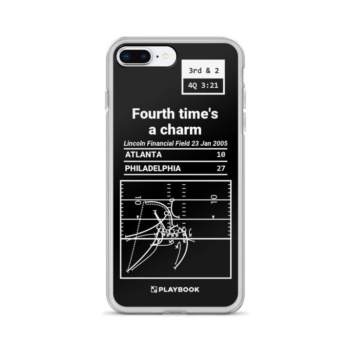 Philadelphia Eagles Greatest Plays iPhone Case: Fourth time's a charm (2005)