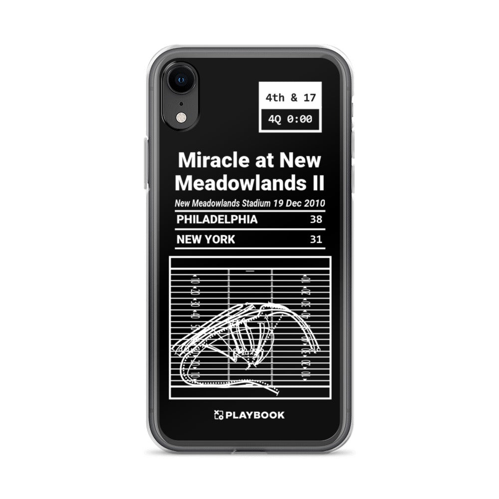 Philadelphia Eagles Greatest Plays iPhone Case: Miracle at New Meadowlands II (2010)