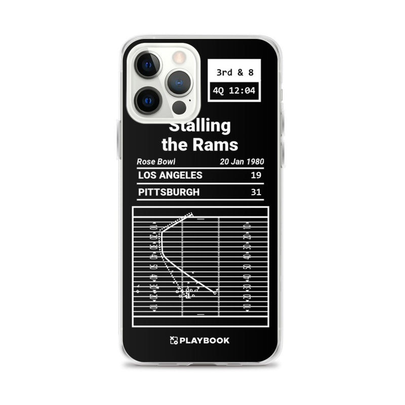 Greatest Steelers Plays iPhone Case: Stalling the Rams (1980)